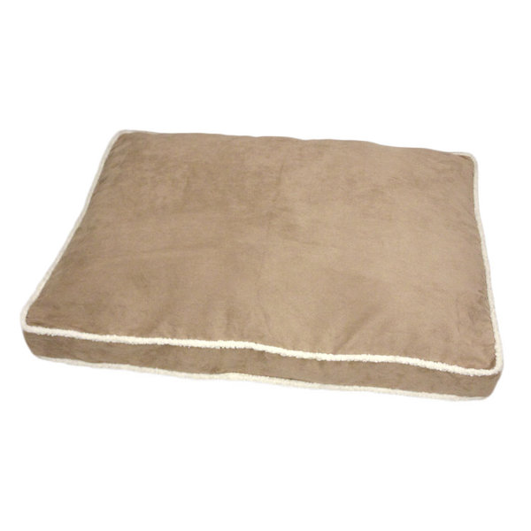 Stratford Home Eco Friendly Microplush Gusset Dog Pillow with Sherpa